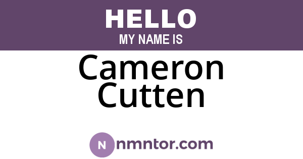 Cameron Cutten