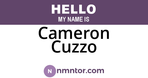 Cameron Cuzzo