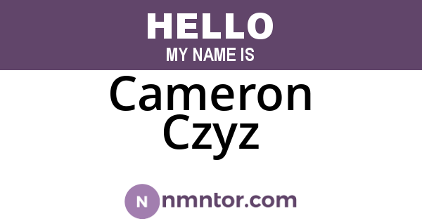 Cameron Czyz