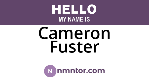 Cameron Fuster