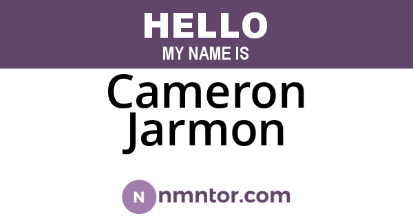 Cameron Jarmon