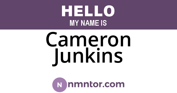 Cameron Junkins