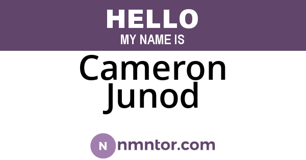 Cameron Junod