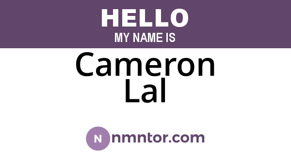Cameron Lal