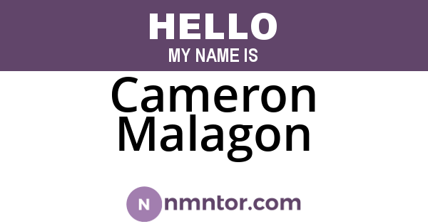 Cameron Malagon