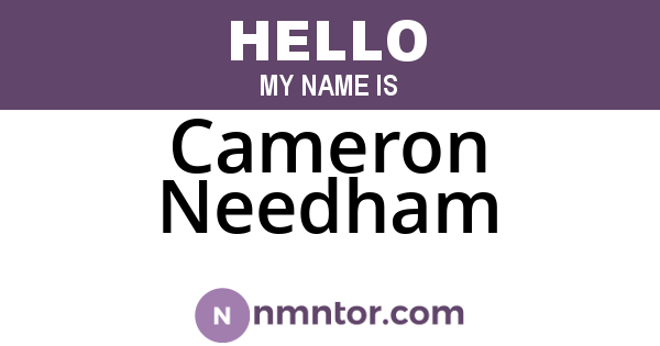 Cameron Needham