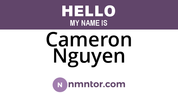 Cameron Nguyen