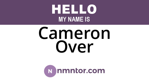 Cameron Over