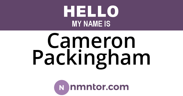 Cameron Packingham