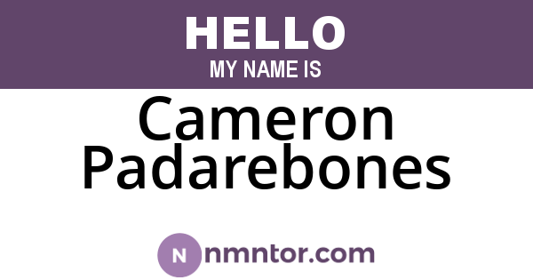 Cameron Padarebones