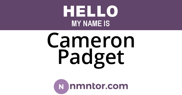 Cameron Padget