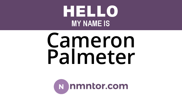 Cameron Palmeter