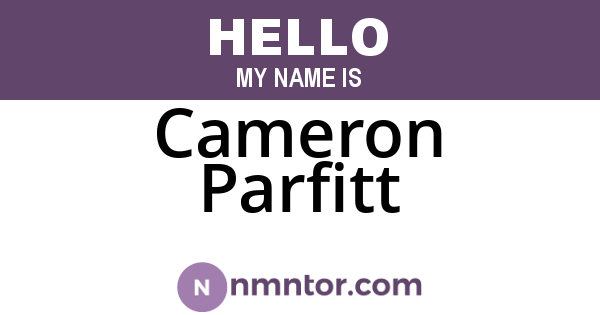 Cameron Parfitt