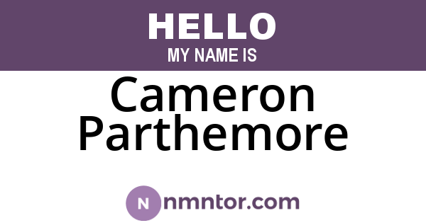 Cameron Parthemore