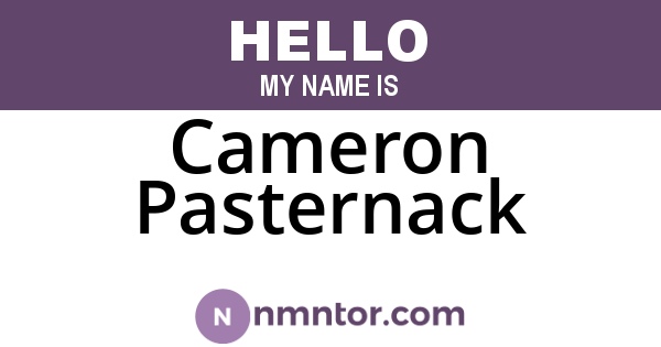 Cameron Pasternack