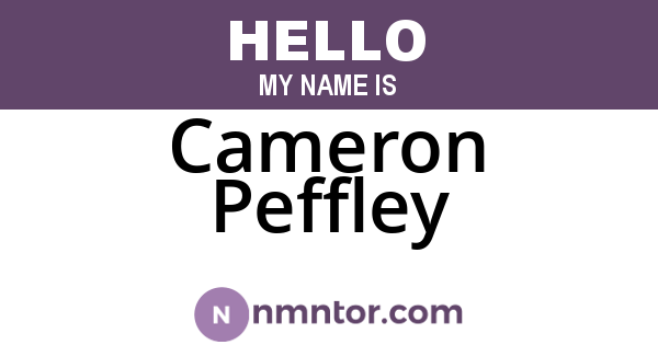 Cameron Peffley