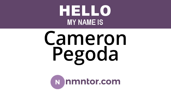 Cameron Pegoda