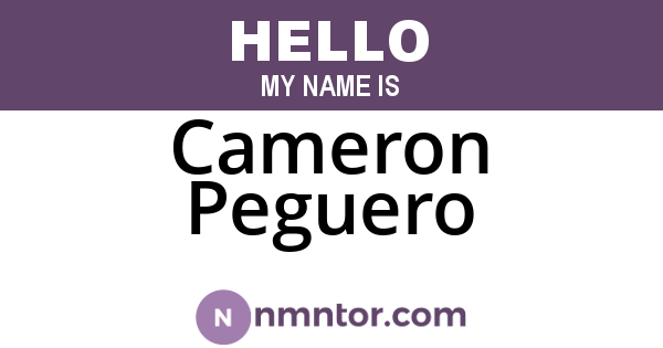 Cameron Peguero