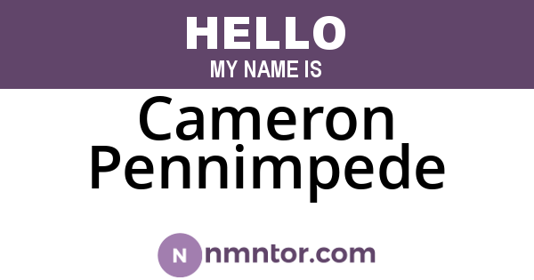 Cameron Pennimpede