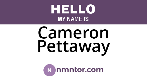 Cameron Pettaway