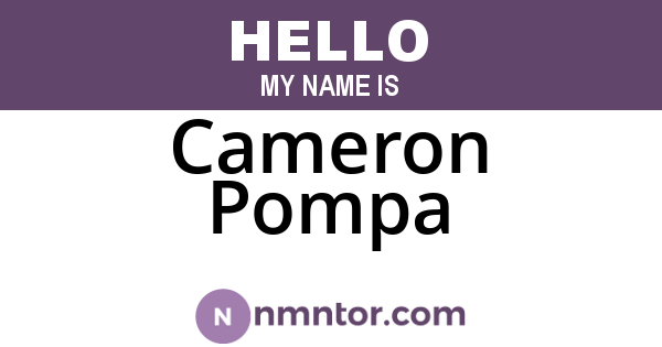 Cameron Pompa