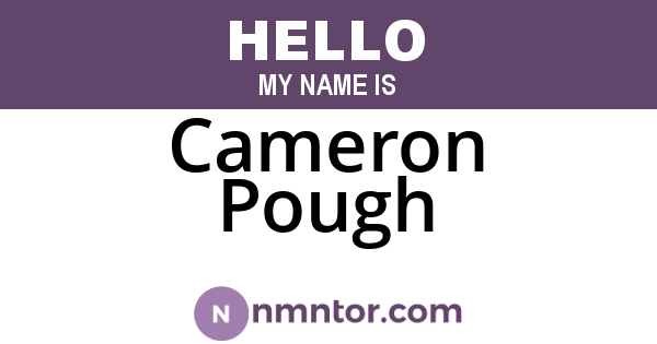 Cameron Pough