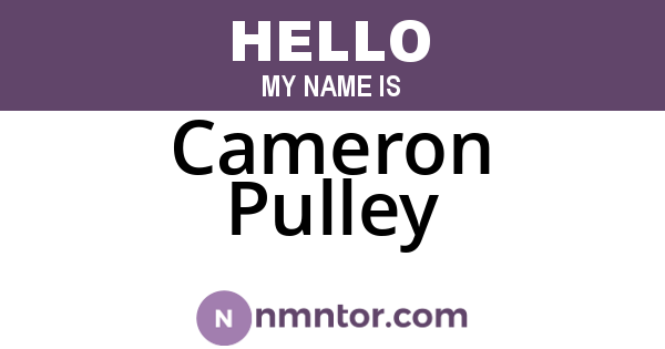 Cameron Pulley