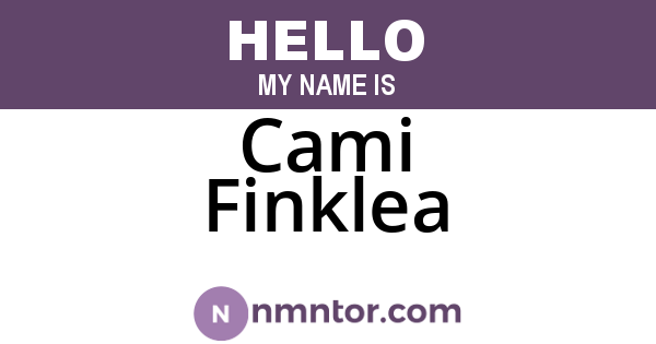 Cami Finklea