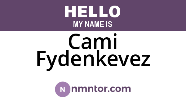 Cami Fydenkevez