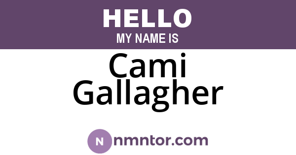 Cami Gallagher