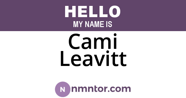 Cami Leavitt