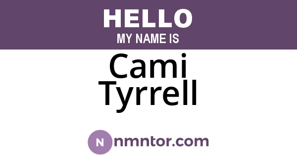 Cami Tyrrell
