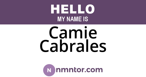 Camie Cabrales
