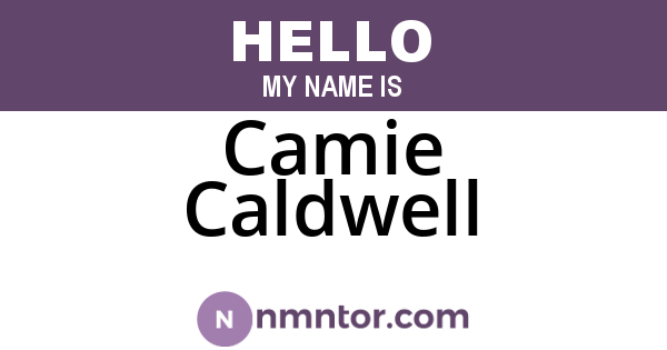 Camie Caldwell