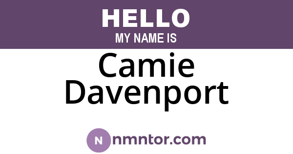 Camie Davenport