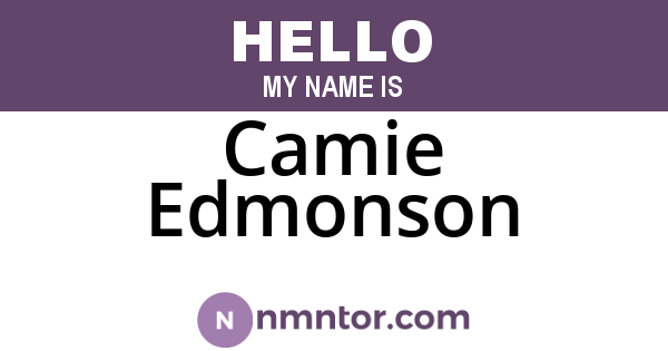 Camie Edmonson