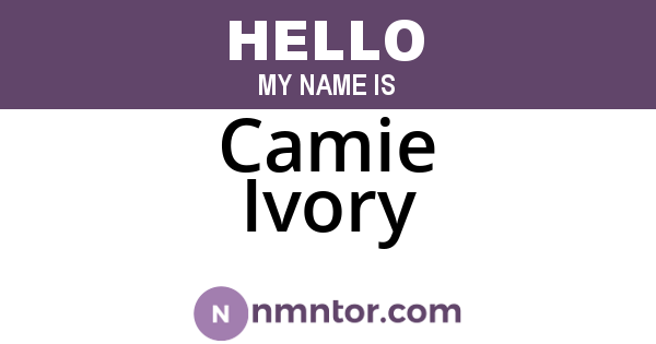 Camie Ivory