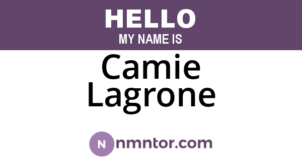 Camie Lagrone