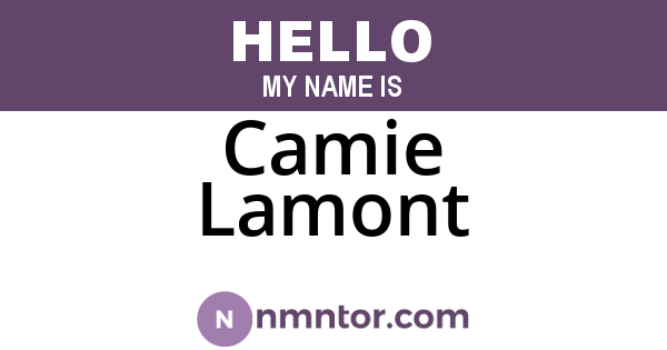 Camie Lamont