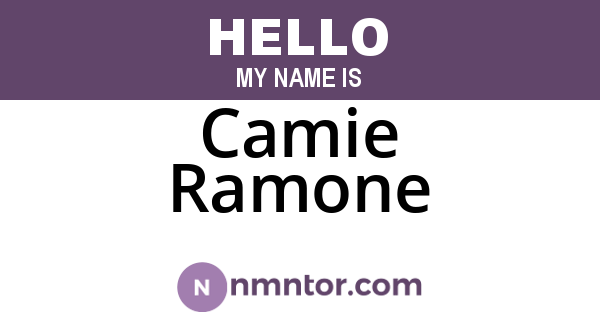 Camie Ramone