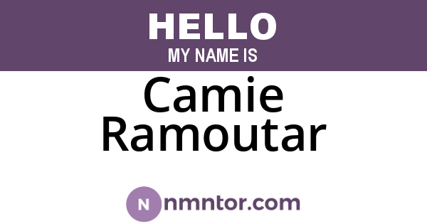 Camie Ramoutar