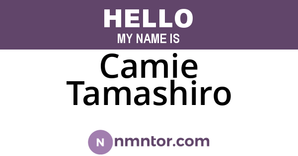 Camie Tamashiro