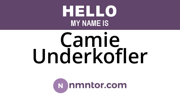 Camie Underkofler