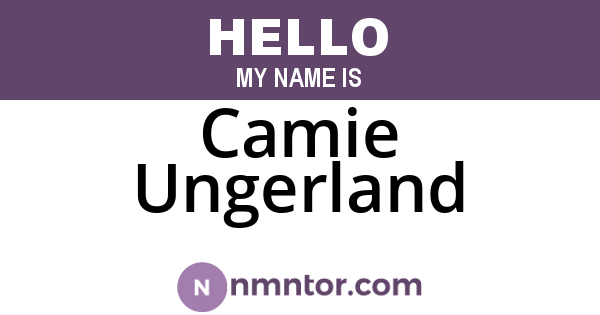 Camie Ungerland
