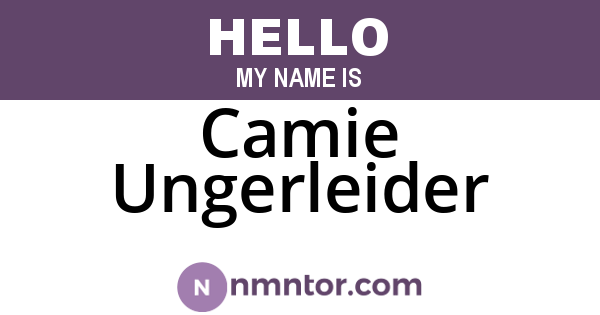 Camie Ungerleider