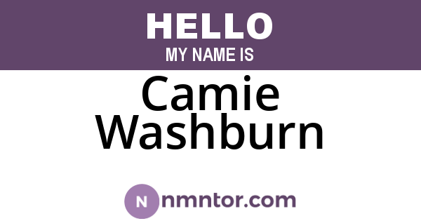 Camie Washburn