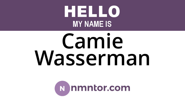 Camie Wasserman
