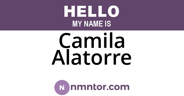 Camila Alatorre