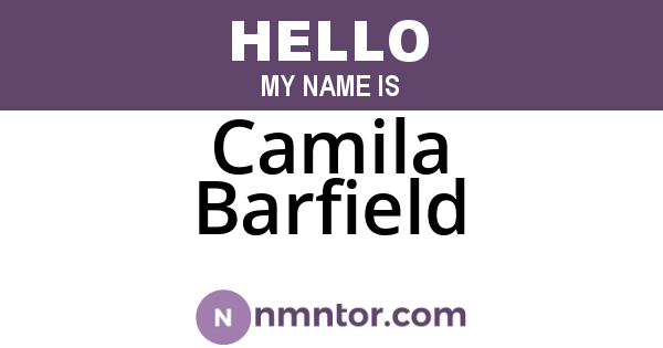 Camila Barfield