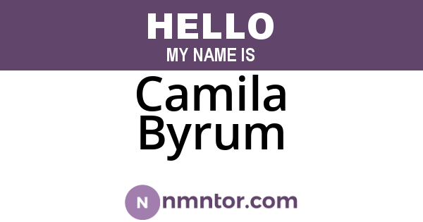 Camila Byrum